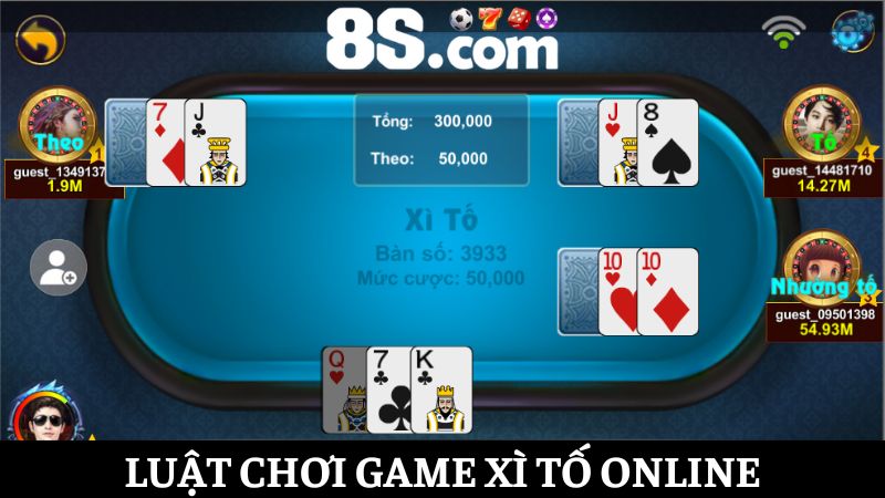 luật chơi game Xì Tố online