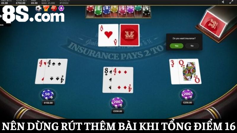 chiến thuật chơi Blackjack online Dừng rút bài